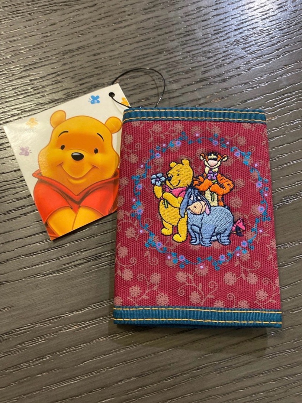 Y2K Embroidered Winnie the Pooh Trifold Wallet
